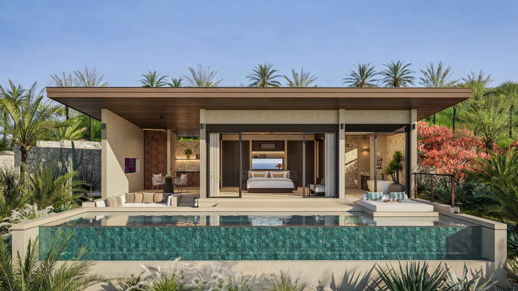 Rinjani Bay one-bedroom villa with a private infinity pool, artist’s impression